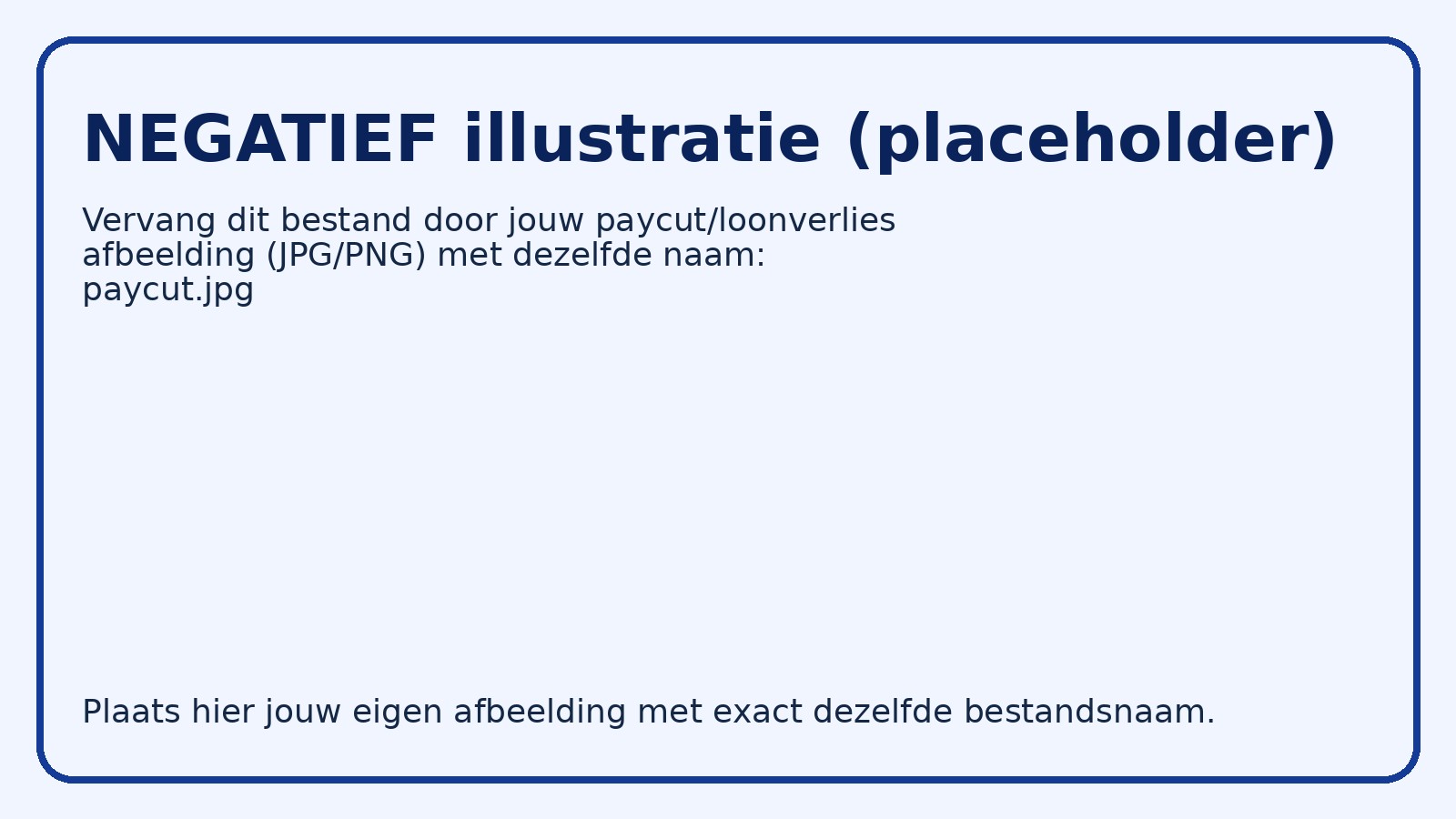 Illustratie: geld kwijt